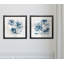 « indigo jardin i », ensemble de 2 reproductions de peintures encadrées
