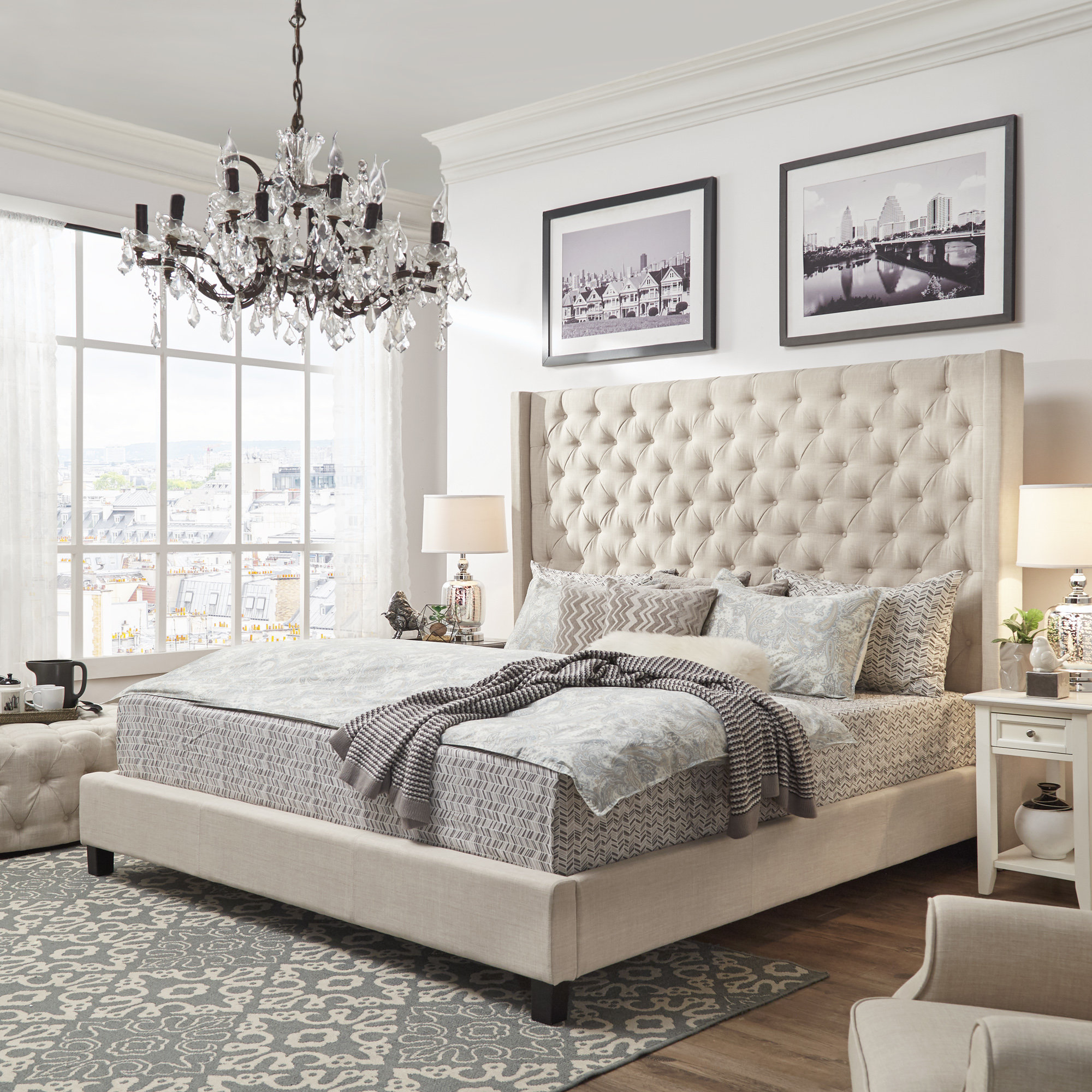 Zipcode Design Kaster Tufted Upholstered Low Profile Platform Standard Bed Reviews Wayfair