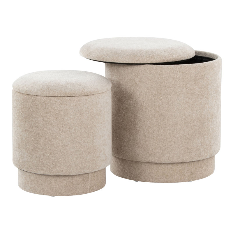 Ensemble de repose-pieds Marla par Lumisource, Beige