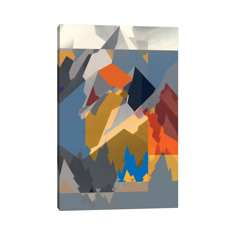 Mountain Extraction II by Jennifer Goldberger - Wrapped Canvas Print, 20.32 cm H x 30.48 cm W