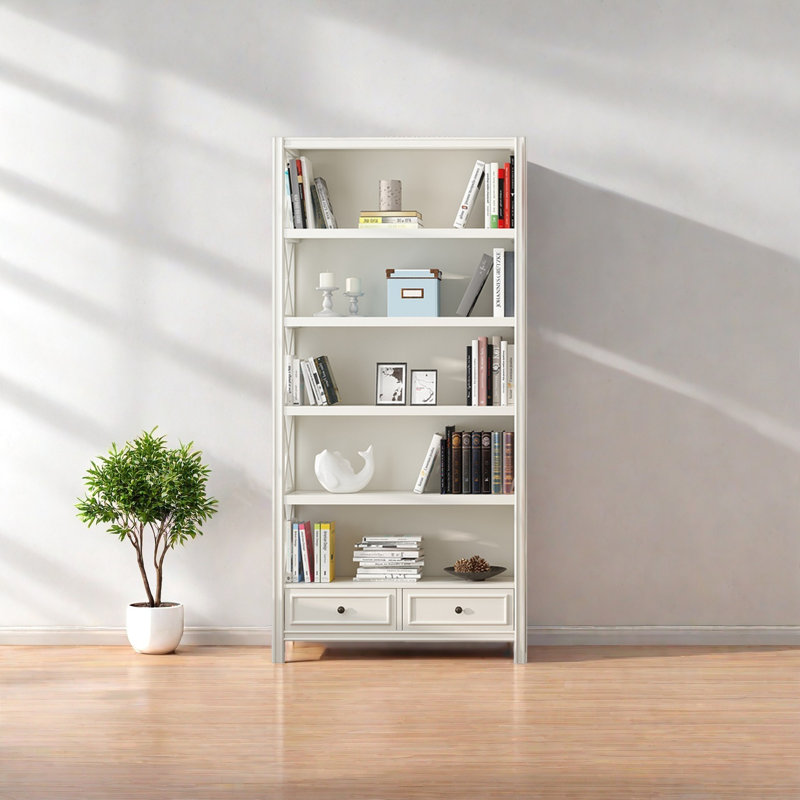 Armoire de rangement multi-niveaux, H 82,28 po x l 39,37 po x P 12,2 po, Ivoire ivoire