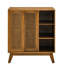 Armoire de couloir en bois avec rangement spacieux et pieds solides
