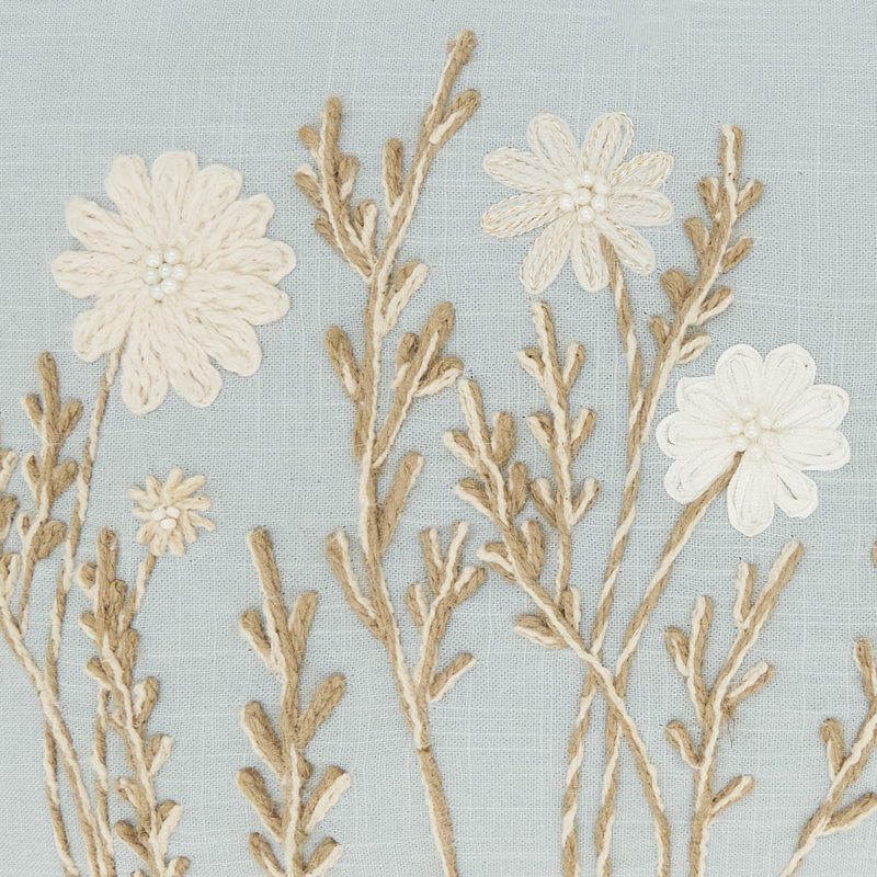 Housse de coussin Delicate, Bleu, Duvet de canard