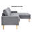 Erra Upholstered L-Shaped Sectional Reversible