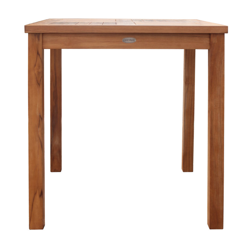 Outdoor 5 - Piece Teak Dining Set with Cushions
