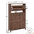 24-Pair Shoe Storage Cabinet with 3 Flip Drawers And Adjustable Shelves-1981836098