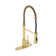 Spring Standard Kitchen Faucet with Dual-Function Spray Head and Deck Plate