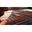 Sensational Red and Blue Color with Geometric Design Antique Caucasian Rug