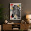 Zebra in Motion Eclectic - Wrapped Canvas-178475889-178475890