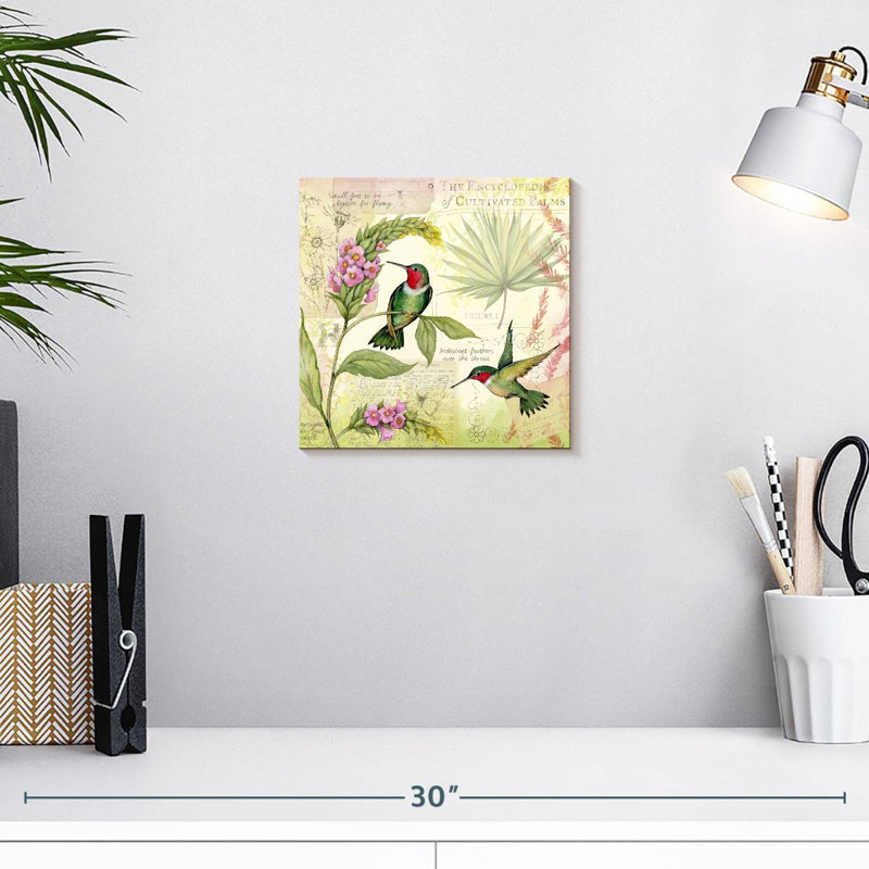 Vol de colibris, H 10 po x l 10 po