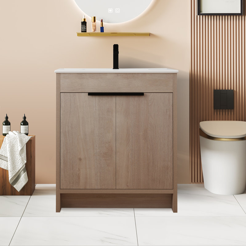 Ensemble de meuble-lavabo simple 30 po, Blanc