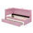 Upholstered Platform Bed With Trundle,USB Ports And LED Belt-547264924-547265122