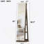 Armoire à bijoux pivotante à 360 ° avec miroir pleine longueur-1658911856