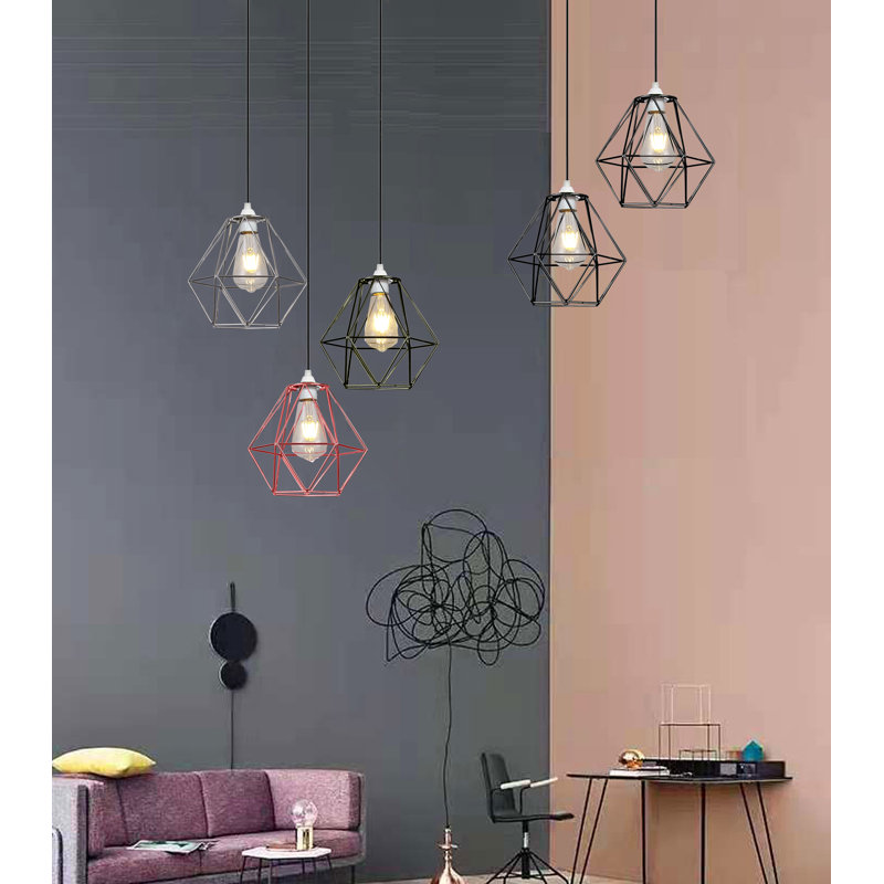 20cm H x 22cm W Metal Novelty Pendant Shade ( Screw On ), Polished Chrome