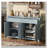 Modern Wave-Pattern Sideboard with 2 Drawers, 4 Doors, and Adjustable Shelves-278547862