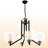 Adjustable Height 4 Lights Classical Chandelier