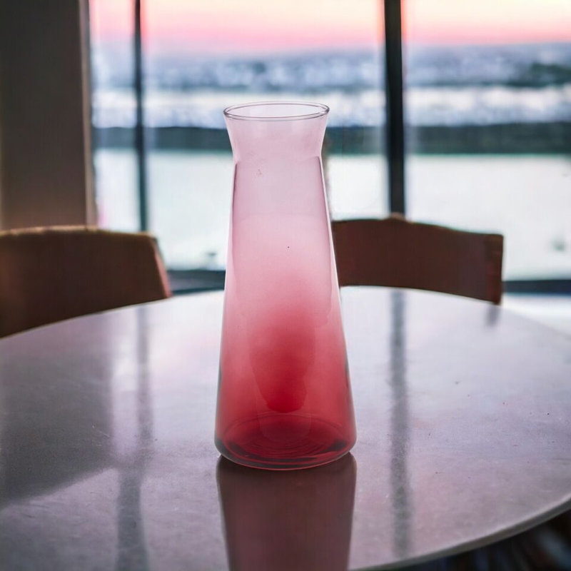 1.145L/38.7oz 25cm Coloured Decanter Glass Wine Water Juice Drinking Carafe Jug, Red