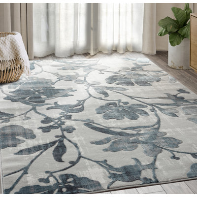 Tapis intérieur / extérieur bleu Blandburg