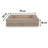 Luxurious Pet Bed for Dogs & Cats, Cream & Beige, 37.4 x 29.5 x 7.9 inches | 100% Polyester Outer Fabric, High-Grade Memory Foam, Ultra Soft High Density Foam | Perfect for Ultimate Comfort & Support-112985065-112985066