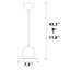 Luminaire suspendu unique à hauteur réglable 1 lumière Darby Bowler