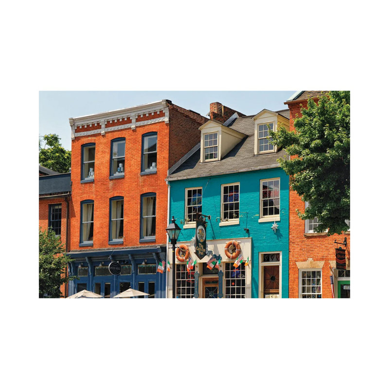 Fell's Point Pubs, Baltimore, Maryland by George Oze - Wrapped Canvas Print