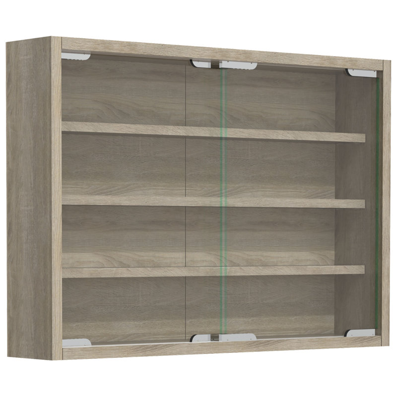Peksenak 57 cm W Display Cabinet, Sonoma Oak
