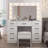 Large Makeup Vanity Set with Lights, USB & Power Outlet,9 Drawers-787684766