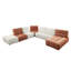 Causeuse modulaire contemporaine sans accoudoirs Cristeen