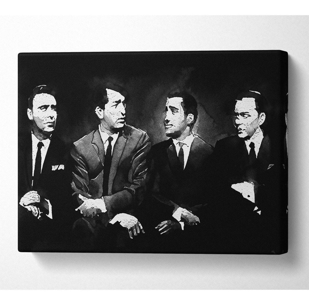 The Rat Pack B N W - Kunstdrucke auf Leinwand