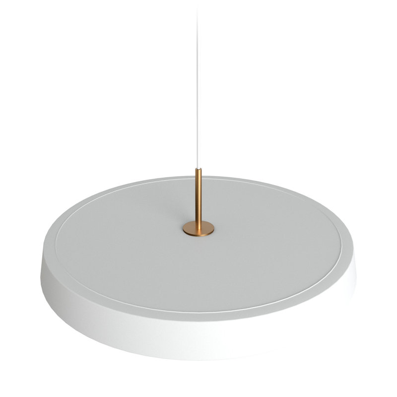 Cenk 1 - Light LED Single Pendant, 5cm H x 50cm W x 50cm D, White