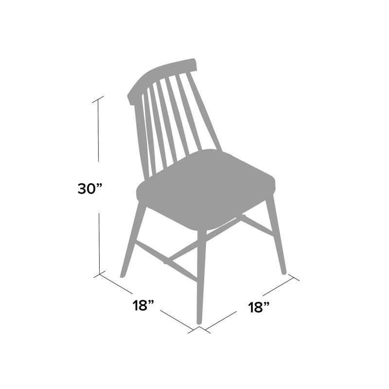 Chaise d'appoint à dossier en lattes, Noir