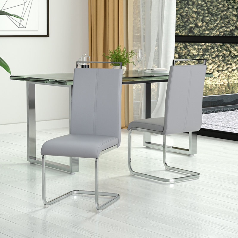 Fredi Cantilever Chair, Grey