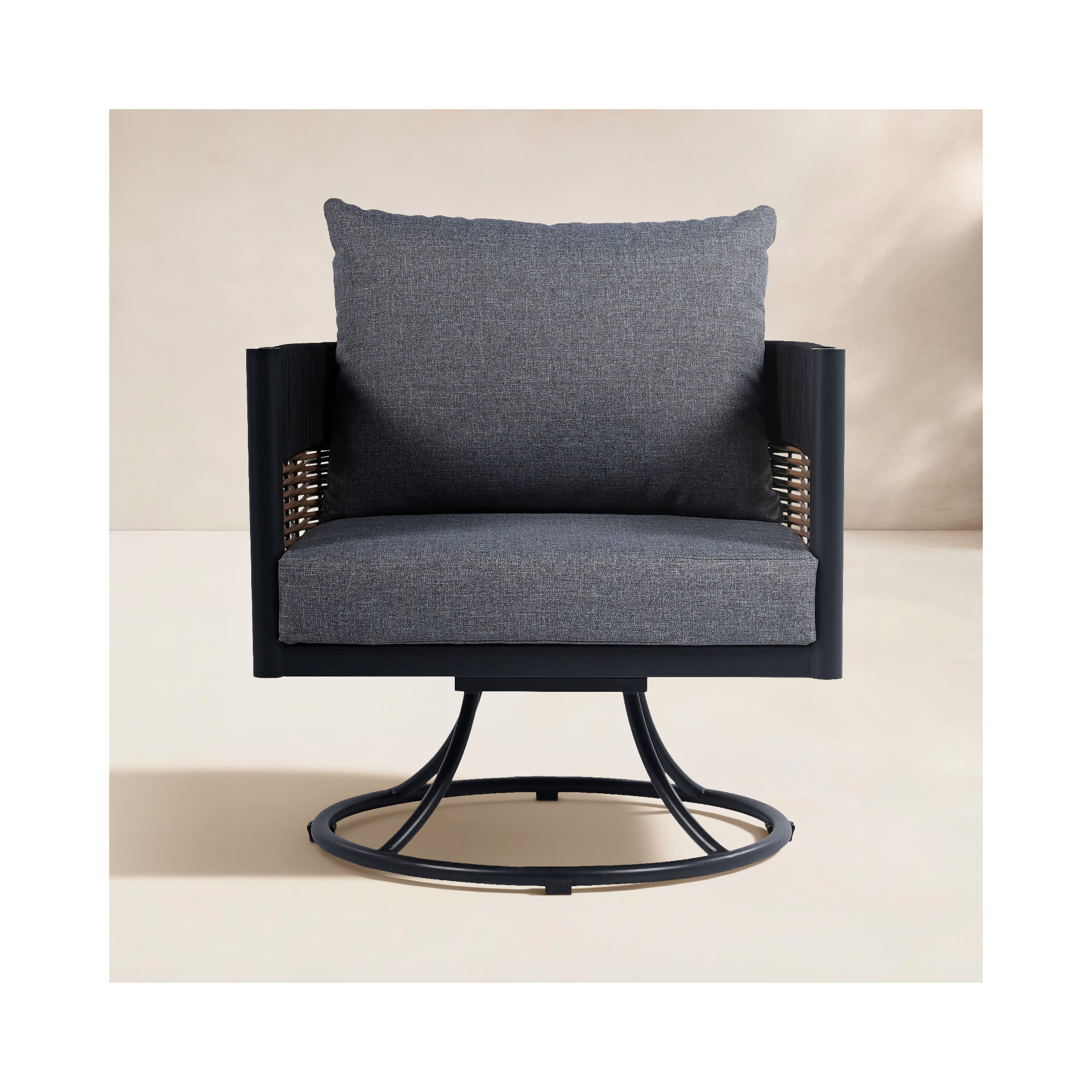 Harrison Swivel Chair, Gray