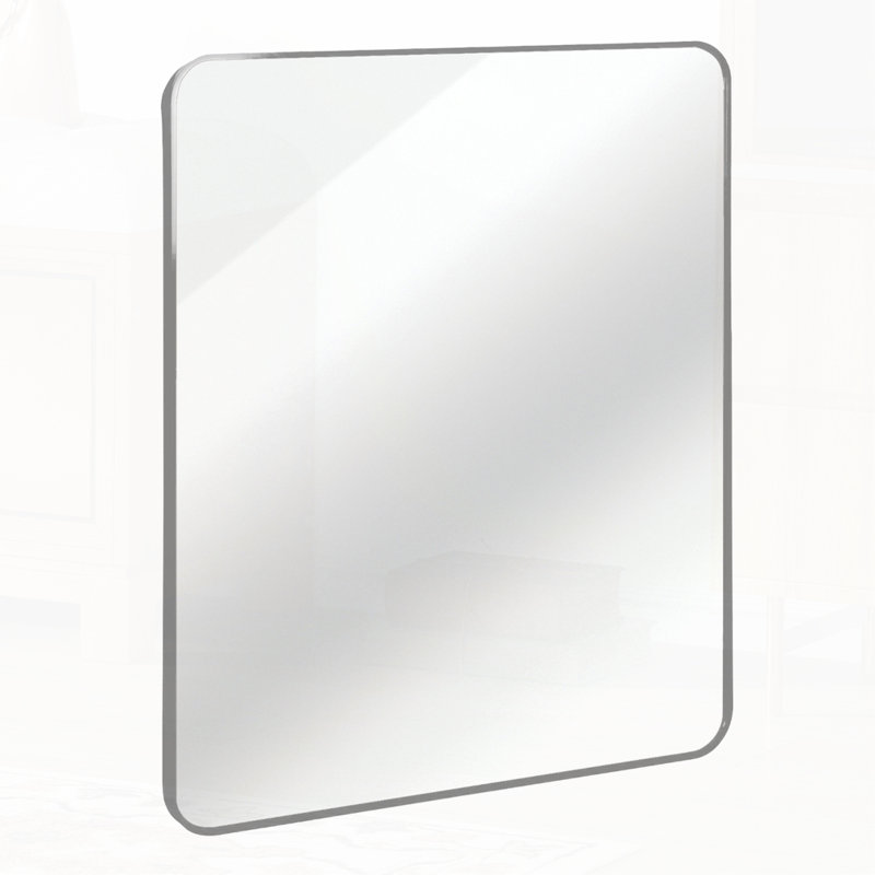 Rectangular Bathroom Wall Mirror, Silver