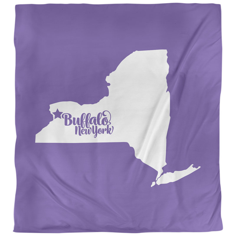 Housse de couette buffalo new york, Mauve, Microfibre