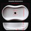 Lavabo vasque de salle de bain avec trou de drain pré-percé-125438650