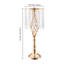 Ensemble de 10 grandes vases en cristal pour mariage et décoration florale stable.