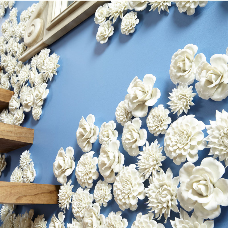 Ceramic Wall Decor, 4.25" H x 4.25" W x 2" D