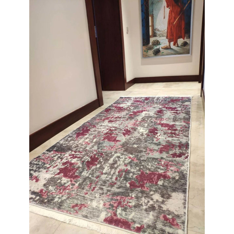 Tapis avec envers antidérapant Newmann, Rectangle 5 pi 11 po x 7 pi 3 po