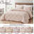Diamond Ruffle Microfiber Quilt Set-88061305-88061306