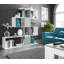Bookshop Pueblo, Bookcase With 7 Compartments, Modern Office Shelf, Wall Unit With Shelves-2060696656