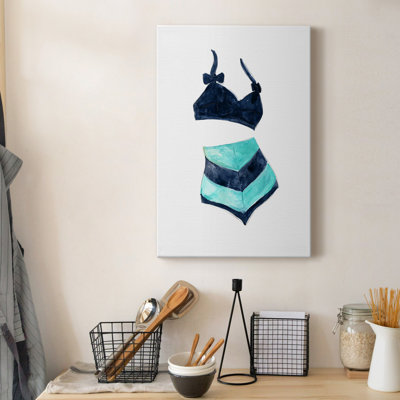 " Vintage Swimwear III " Painting Print