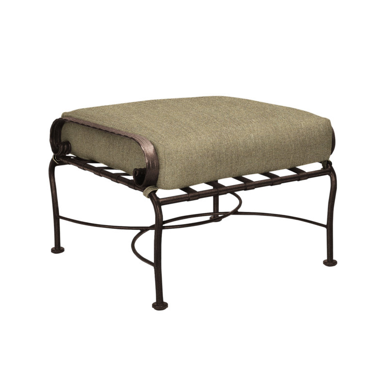 Classico-W Outdoor Ottoman, Copper Creek, Sash Denim
