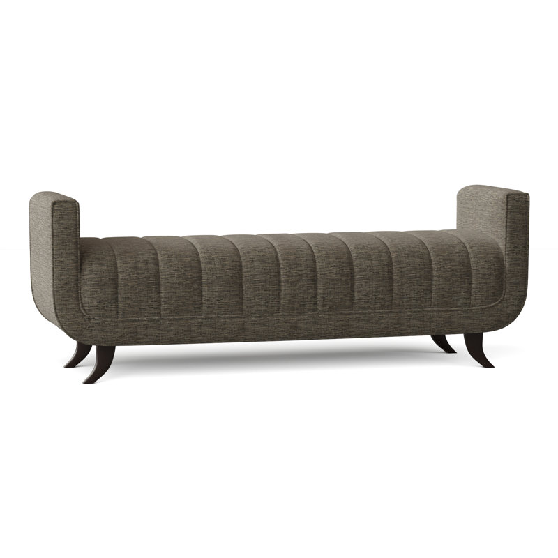 Banc avec revêtement, Noyer américain, Lin ensoleillé