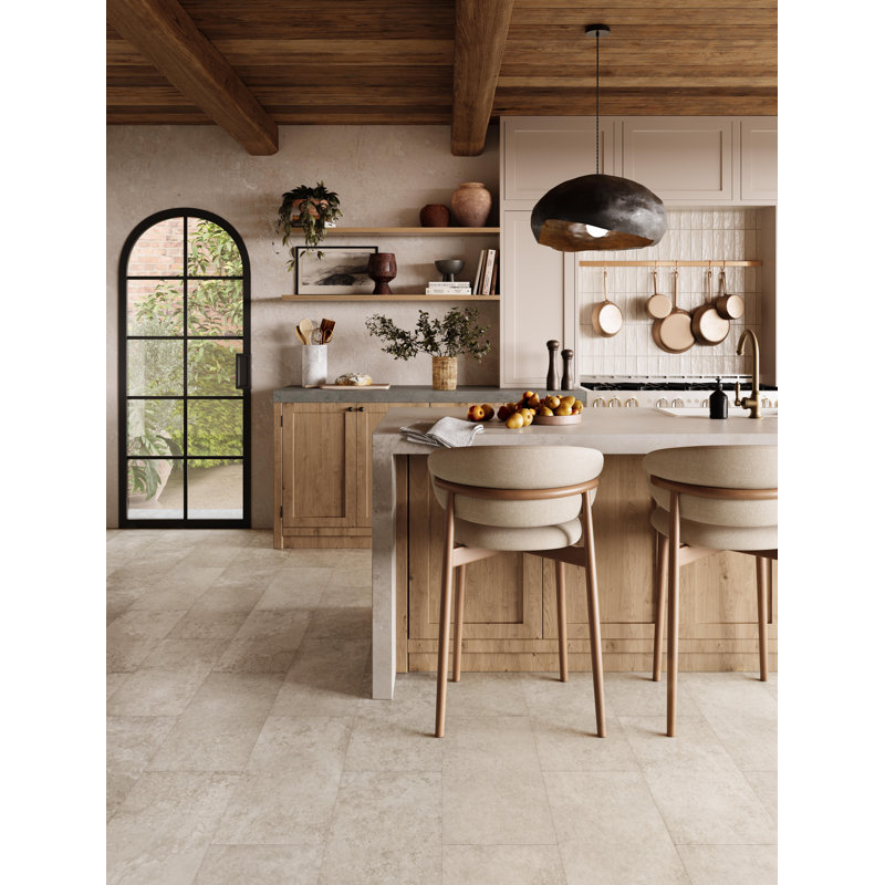 NEW ADURA Flex with Microban Fresco 12" x 24" x 2.5mm Luxury Vinyl Tile, Dry Plaster
