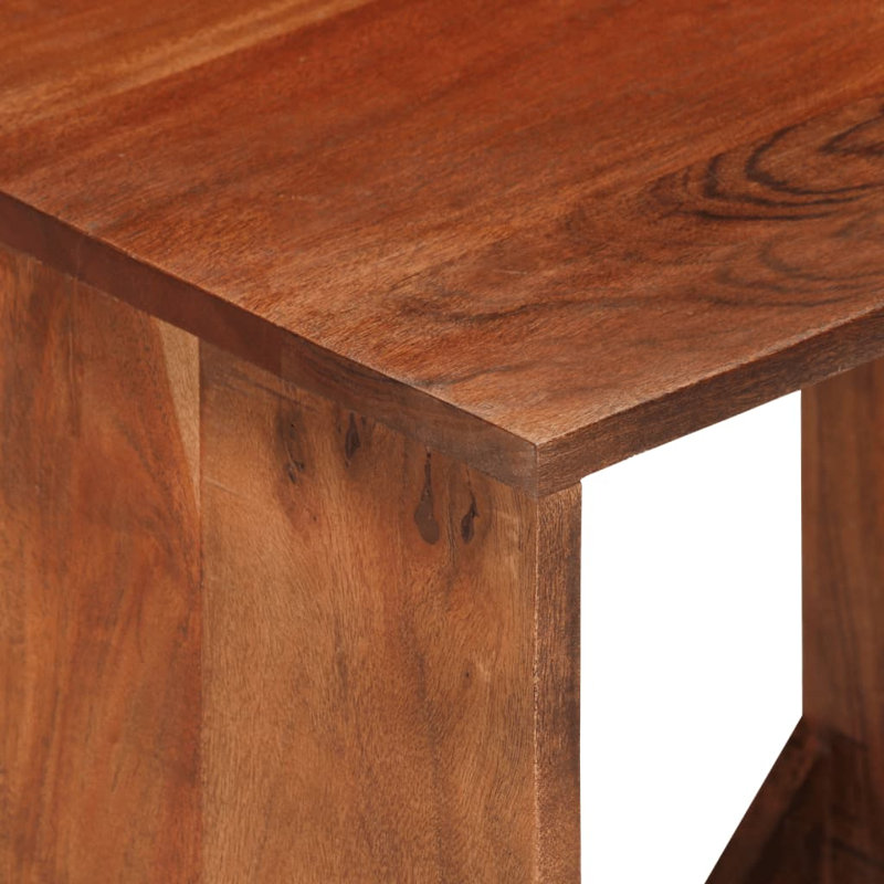 Gracie Oaks Wall Shelf 40X30x40 Cm Solid Acacia Wood
