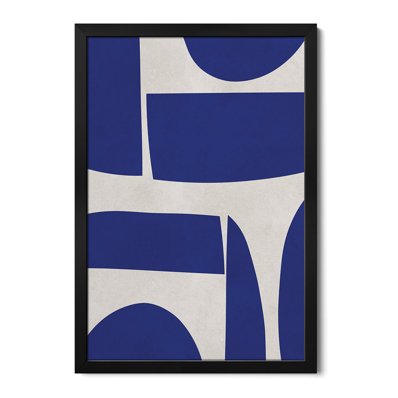 Curved Shapes I - reproduction d'art murale - affiche de galerie, H 24 po x l 16 po