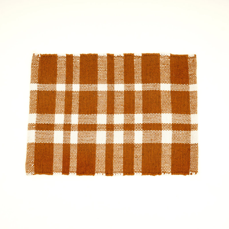Polyester Striped Placemat, Gold