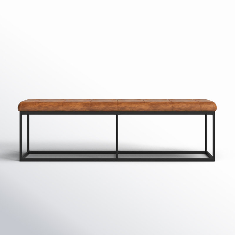 Banc en cuir véritable Moldenhauer