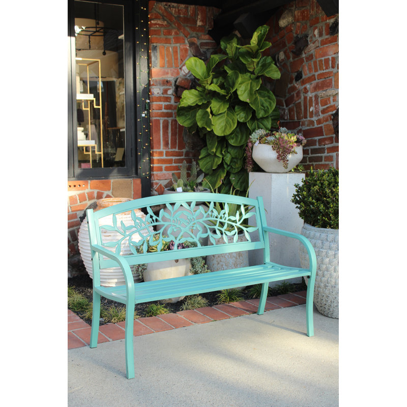 Banc de jardin en acier Sherice